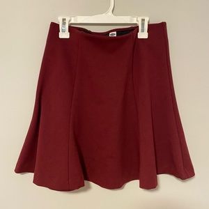 Old Navy maroon miniskirt